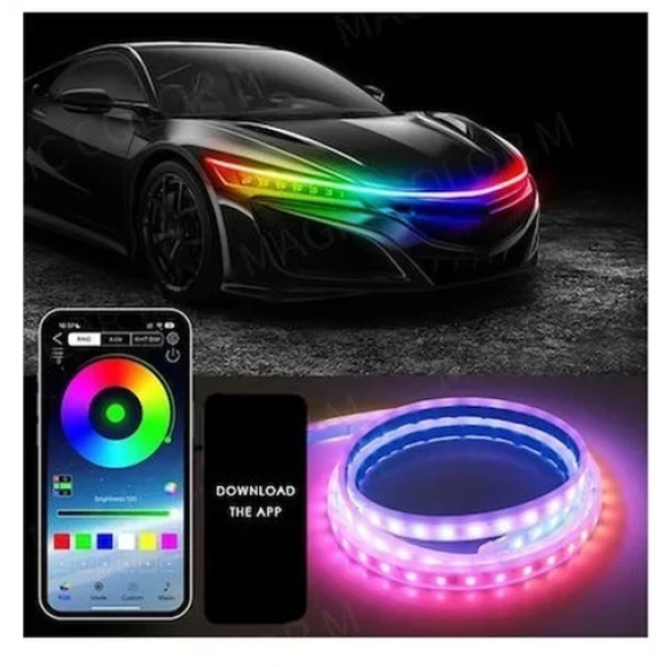 Διακοσμητική LED RGB ταινία 1.8μ για το αυτοκίνητο 12V Andowl Q-D304
