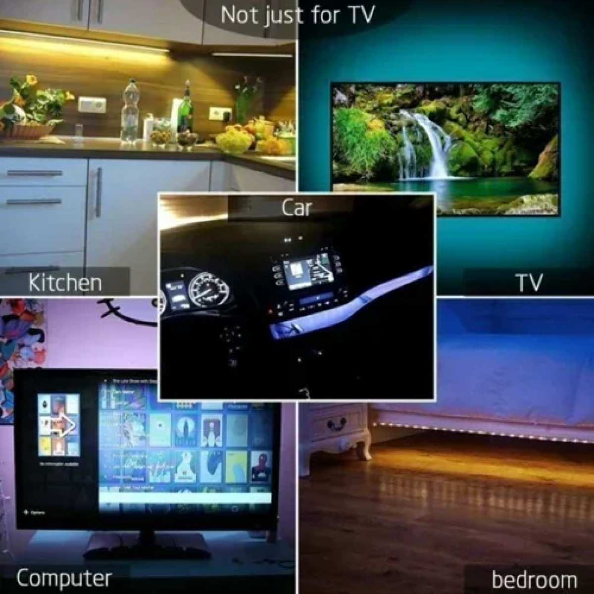 Διακοσμητική ταινία LED RGB με τηλεχειριστήριο 2m Aerbes AB-Z811 - Image 2