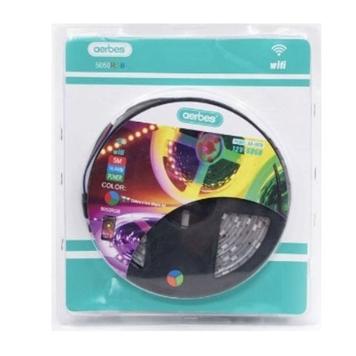 Διακοσμητική ταινία LED RGB με τηλεχειριστήριο και WiFi 5m Aerbes AB-Z836