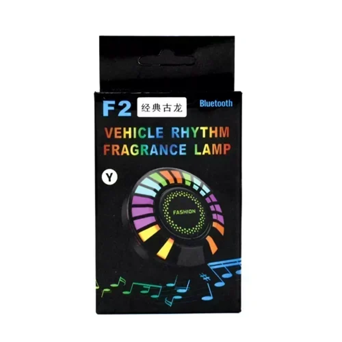 Διακοσμητικό φωνητικό ρυθμικό RGB LED 5W με υποδοχή αρωματικού & εφαρμογή Bluetooth OEM F2 – μαύρο - Image 4