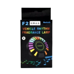 Διακοσμητικό φωνητικό ρυθμικό RGB LED 5W με υποδοχή αρωματικού & εφαρμογή Bluetooth OEM F2 – μαύρο - Image 4
