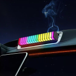 Διακοσμητικό φωνητικό ρυθμικό RGB LED 5W με υποδοχή αρωματικού OEM F1 – μαύρο - Image 2