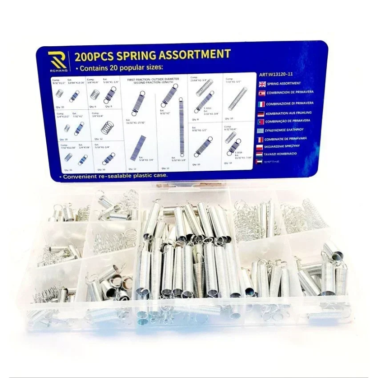Ελατήρια 'Ελξης και Συμπίεσης Σετ 200 τεμάχια W13120-11 RCHANG