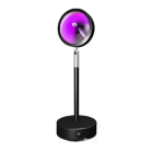 Επιδαπέδιο φωτιστικό LED RGB με φως ηλιοβασιλέματος Sunset Lamp LXY-462 μαύρο