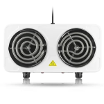 Επιτραπέζια εστία εμαγιέ διπλή 2000W RAF R.8020B λευκή - Image 3