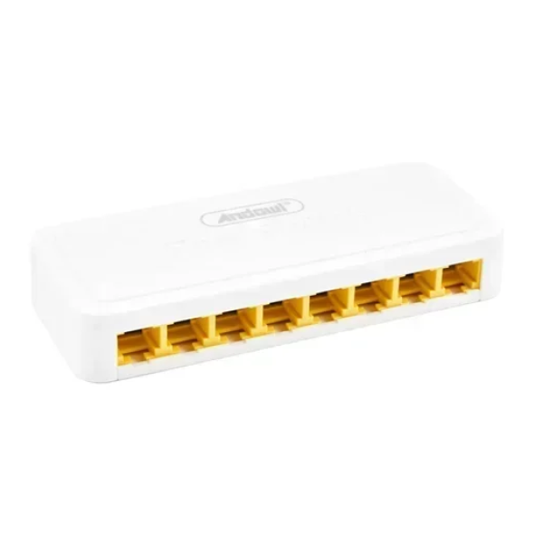 Ethernet Switch 8 θυρών 100Mbps Andowl Q-JH03 – λευκό