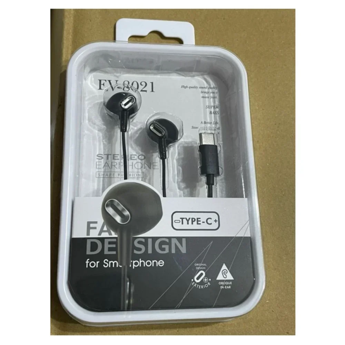 EV-8021 Type-C Handsfree Ακουστικά με Βύσμα USB-C Μαύρο