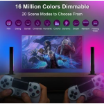 Έξυπνα επιτραπέζια φωτιστικά LED RGB 2τμχ με τηλεχειριστήριο SAL002 - μαύρο - Image 5