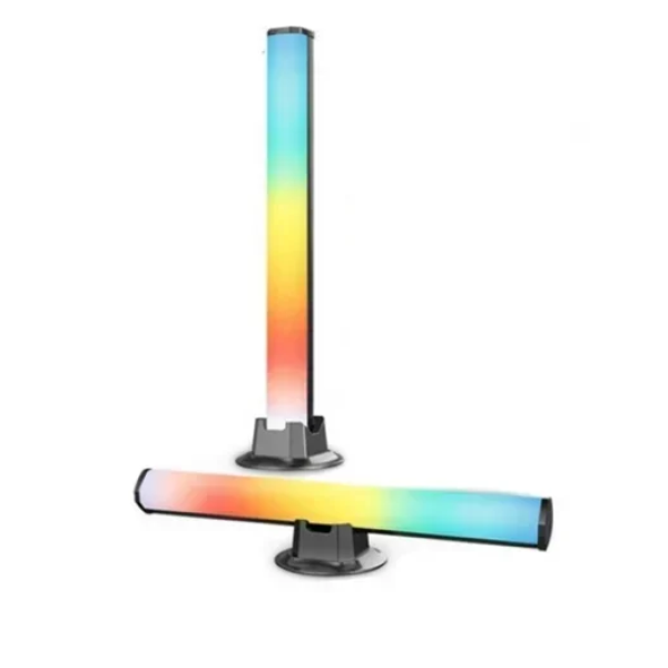 Έξυπνα επιτραπέζια φωτιστικά LED RGB 2τμχ με τηλεχειριστήριο SAL043 - μαύρο