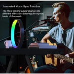 Έξυπνο επιτραπέζιο φωτιστικό LED RGB με τηλεχειριστήριο SAL052 - μαύρο - Image 3