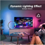 Έξυπνο επιτραπέζιο φωτιστικό LED RGB με τηλεχειριστήριο SAL052 - μαύρο - Image 4
