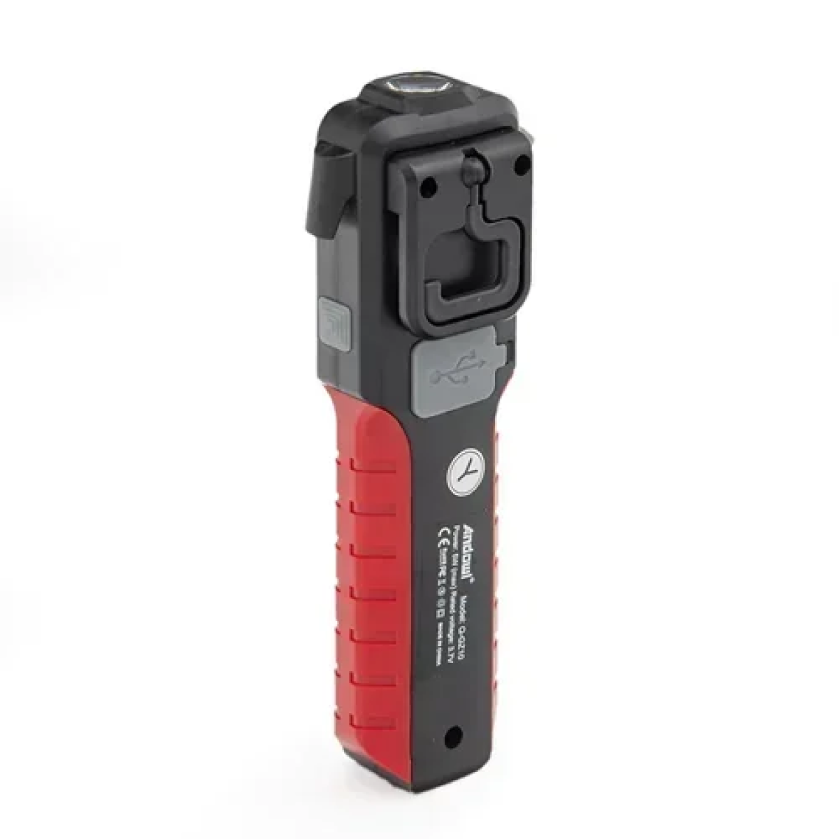 Φακός LED εργασίας επαναφορτιζόμενος με USB 4500k Q-GZ10 μαύρο/κόκκινο - Image 2