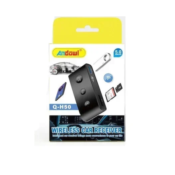 FM Transmitter αυτοκινήτου με Bluetooth Andowl Q-H50 μαύρο