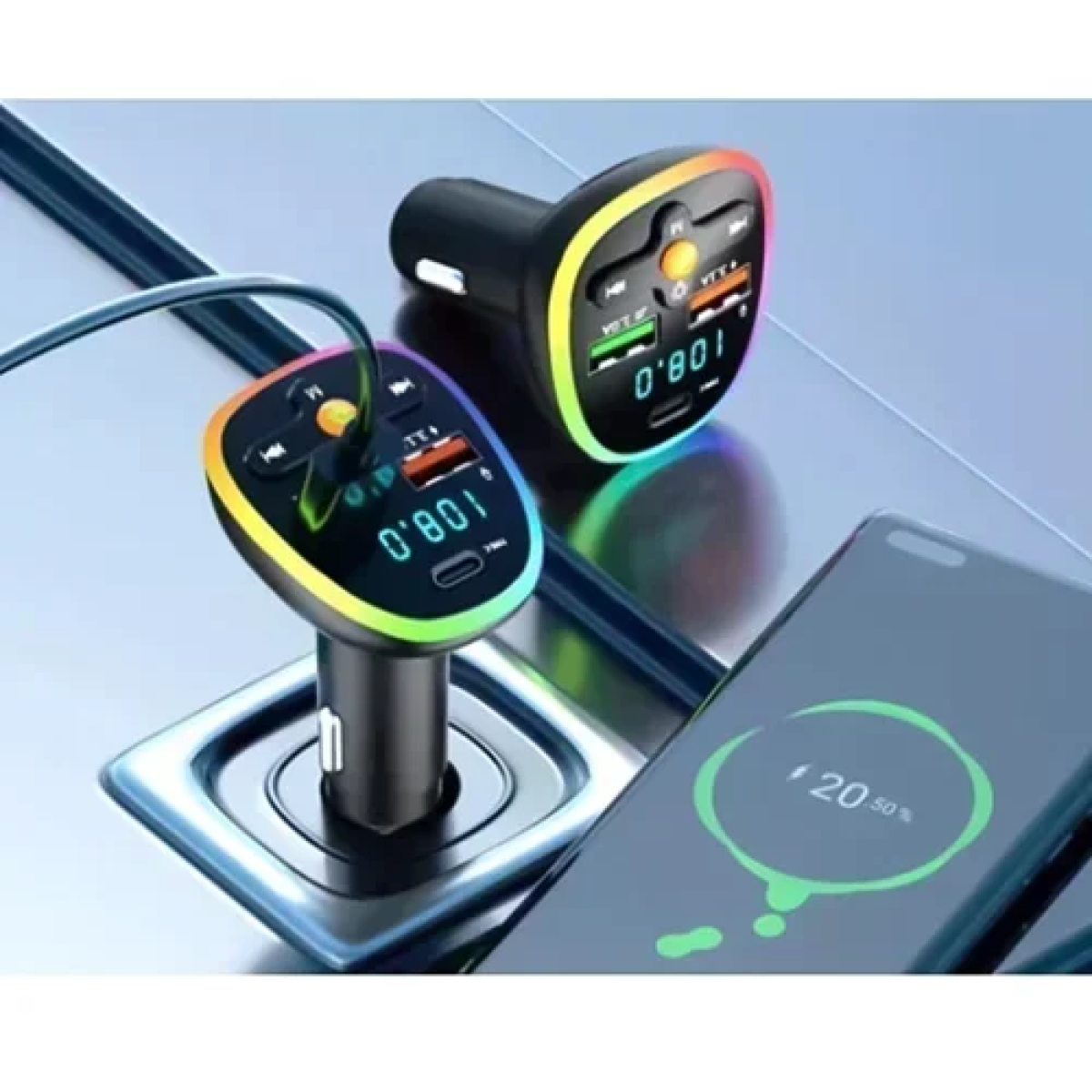FM Transmitter/MP3 Player αυτοκινήτου Ezra BCR13 μαύρο - Image 2