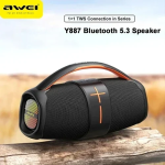 Φορητό ασύρματο ηχείο Bluetooth με χερούλι μεταφοράς Awei Y887 - μαύρο - Image 2