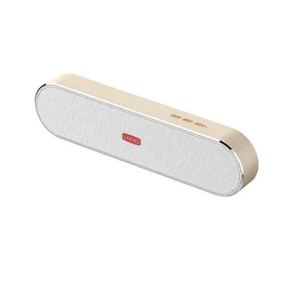 Φορητό ασύρματο ηχείο Bluetooth - Portable Bluetooth Speaker LDNIO BTS15 - λευκό/χρυσό