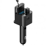 Φορτιστής Power Bank MP3 player αυτοκινήτου Bluetooth - μαύρο - Image 2