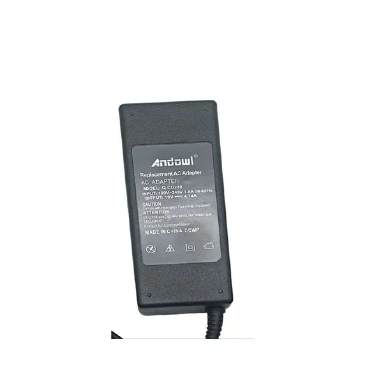 Φορτιστής universal Laptop 100W 19V 4.74A με αντάπτορα τροφοδοσίας Andowl Q-CD288 μαύρο - Image 3