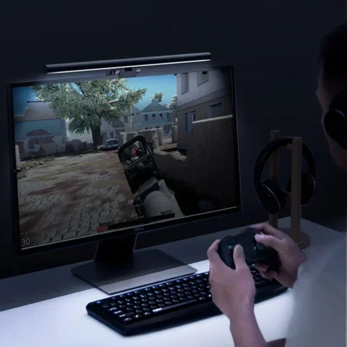 Φωτιστικό μπάρα LED οθόνης υπολογιστή 5W Baseus - λευκό - Image 8