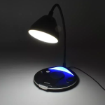 Φωτιστικό LED λευκό/RGB με ασύρματη βάση φόρτισης κινητού Smartwatch και βύσμα φόρτισης Lightning Andowl Q-CD506 – μαύρο - Image 2