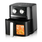 Φριτέζα αέρος με χωρητικότητα 6.5L Air fryer 1600W RAF R.5255 μαύρη