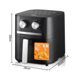Φριτέζα αέρος με χωρητικότητα 6.5L Air fryer 1600W RAF R.5255 μαύρη - Image 5