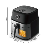 Φριτέζα αέρος με χωρητικότητα 8.0L Air fryer 1700W RAF R.5319 μαύρο/ασημί - Image 4