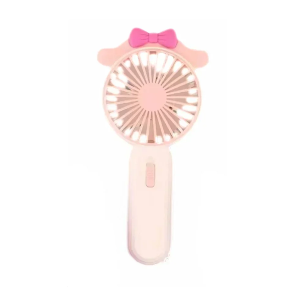 Hello Kitty Μίνι Φορητός Ανεμιστήρας USB Επαναφορτιζόμενος DD5637-ABCD, Ροζ