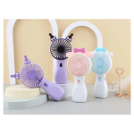 Hello Kitty Μίνι Φορητός Επιτραπέζιος Ανεμιστήρας USB Επαναφορτιζόμενος DD5641-ABCD, Μαύρο