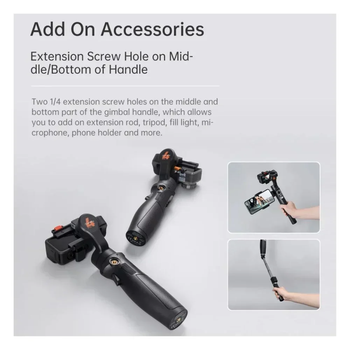 Hohem iSteady Pro4 3-axis action camera gimbal for Gopro Camera Hero 8/7/6/5/4