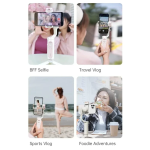 Hohem iSteady V2S Kit 3-axis Smartphone Gimbal με AI Αισθητήρα Λευκό