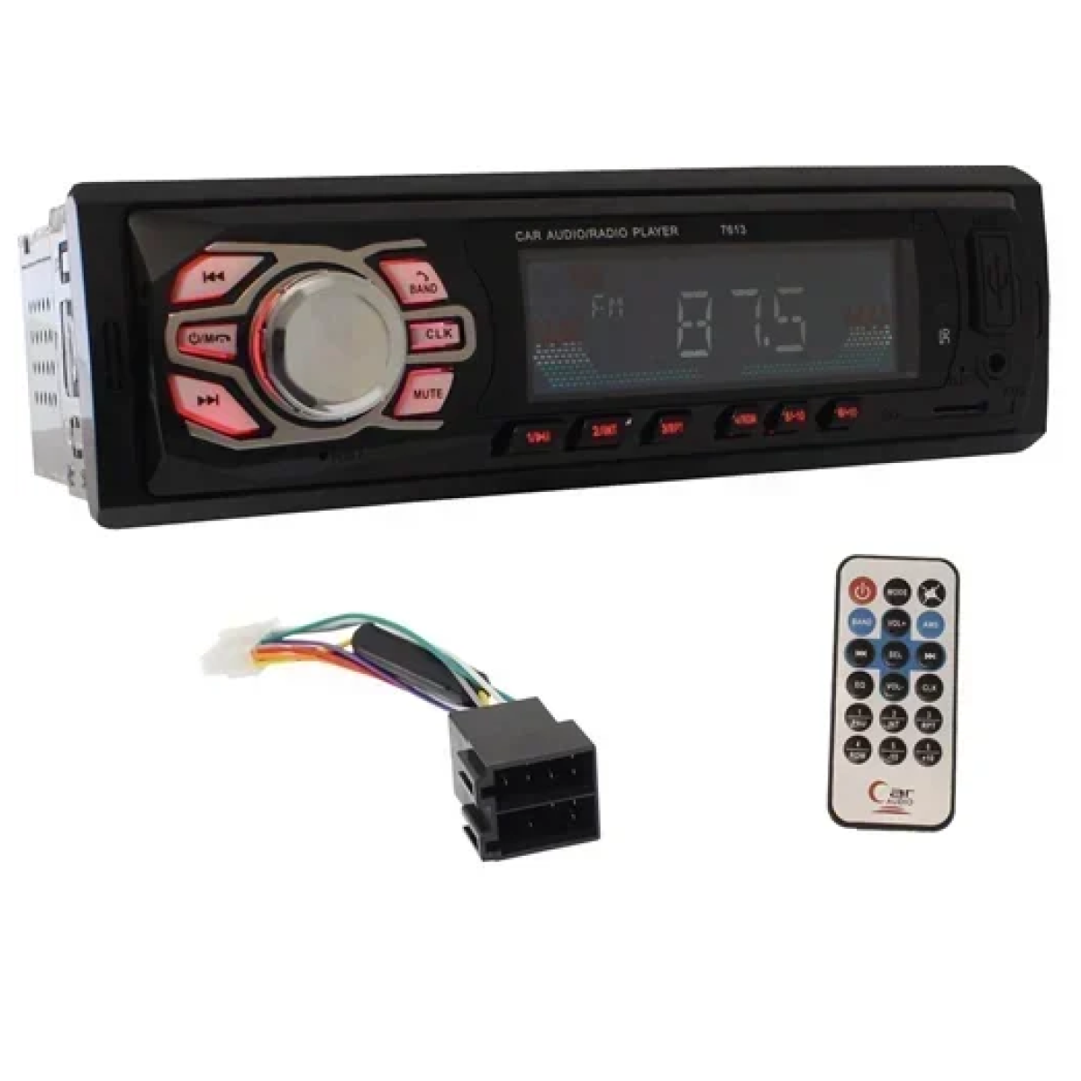 Ηχοσύστημα αυτοκινήτου Universal 1DIN Bluetooth/USB/AUX CDX-7613BT - μαύρο - Image 2