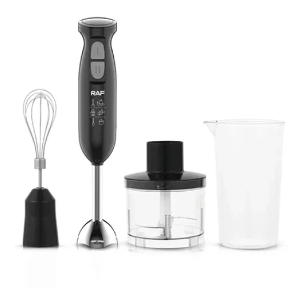 Ηλεκτρικό μπλέντερ χειρός 4 σε 1 Blender Set RAF R.327 μαύρο