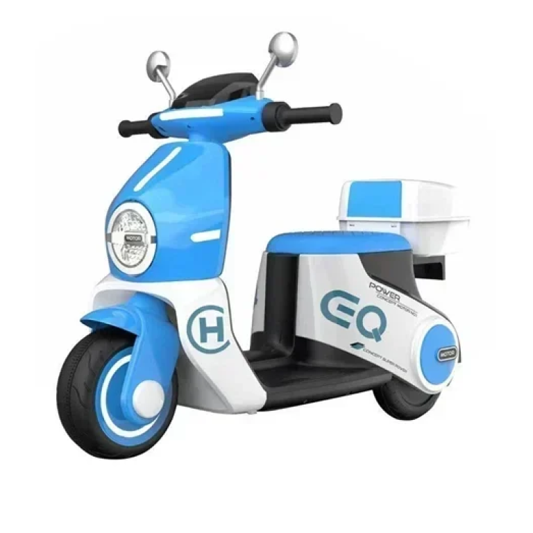 Ηλεκτροκίνητη παιδική μηχανή Vespa για ηλικίες 2-5 ετών Y-MB6129-B μπλε