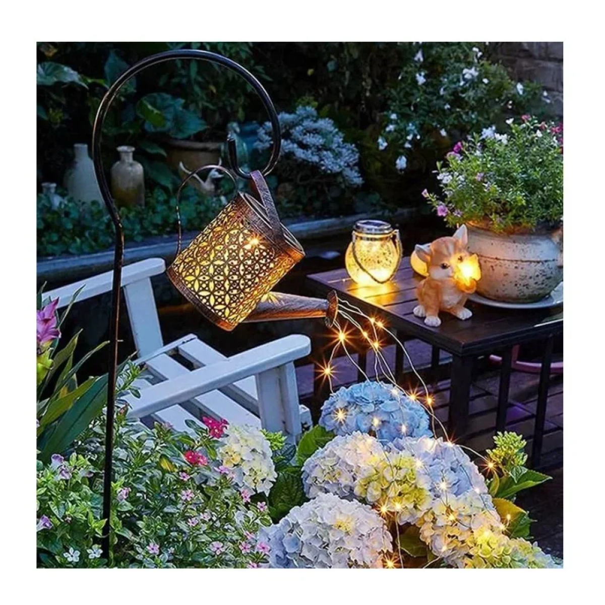 Ηλιακό Φωτιστικό Κρεμαστό Χάλκινο Ποτιστήρι