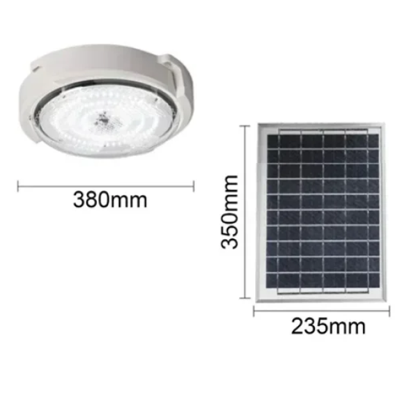 Ηλιακό φωτιστικό οροφής με τηλεχειριστήριο 180W GD-16180 GDSUPER λευκό