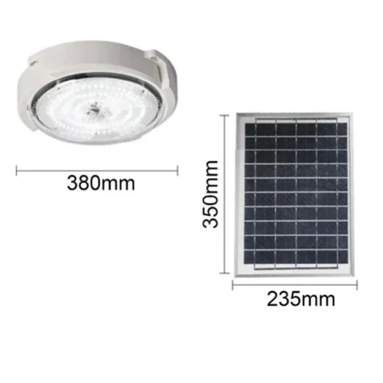 Ηλιακό φωτιστικό οροφής με τηλεχειριστήριο 180W GD-16180 GDSUPER λευκό