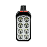 Ηλιακός επαναφορτιζόμενος φακός 8LED+COB λευκού φωτισμού Andowl Q-SD623 – μαύρο - Image 2