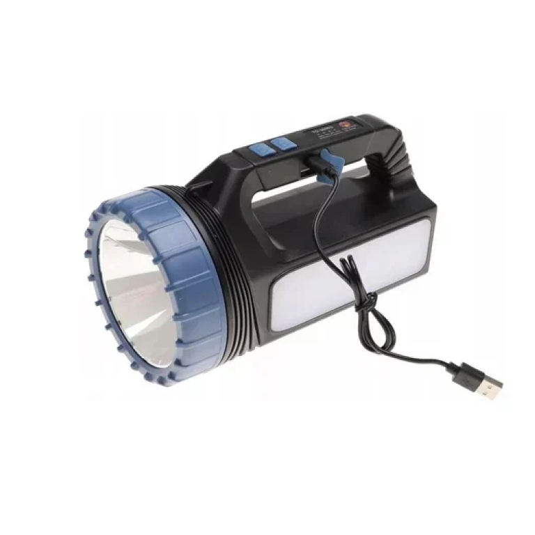 Ηλιακός φακός εργασίας/έκτακτης ανάγκης/camping LED Q-D691 μαύρο/μπλε