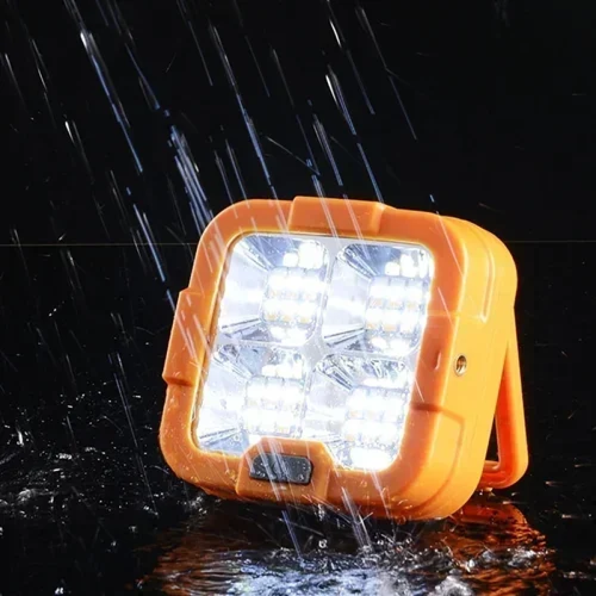 Ηλιακός φακός εργασίας/έκτακτης ανάγκης/camping LED T05 - πορτοκαλί - Image 2