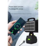 Ηλιακός προβολέας εργασίας 200W και Powerbank 14000mAh GDSUPER GD-230A – μαύρο - Image 2