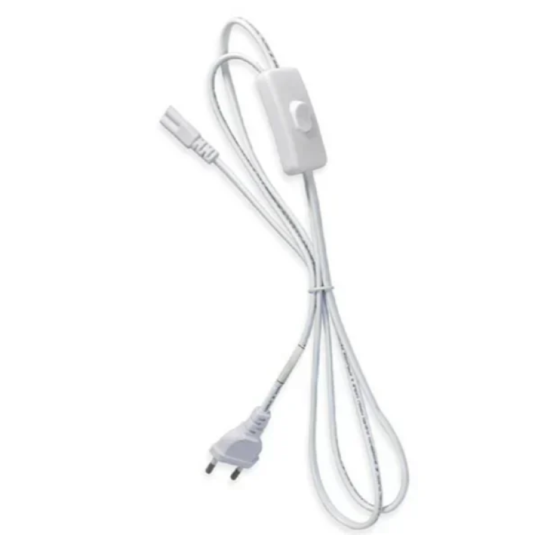 Καλώδιο 3 Ακίδων Νέον Με Βύσμα Διακόπτη LED 150cm S-T5