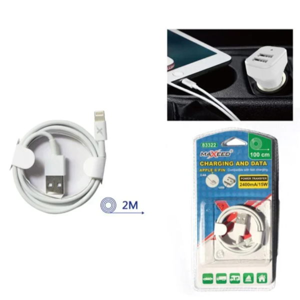 Καλώδιο USB Type-C 2400mA/15W 2m Λευκό 83322