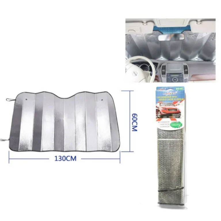 Κάλυμμα Ηλιοπροστασίας Παρμπρίζ Ασημί 60*130cm 24668