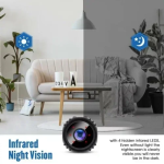 Κάμερα Ασφαλείας Εσωτερικού Χώρου Wi-Fi 1080p Aerbes AB-JK23 – Μαύρη - Image 3
