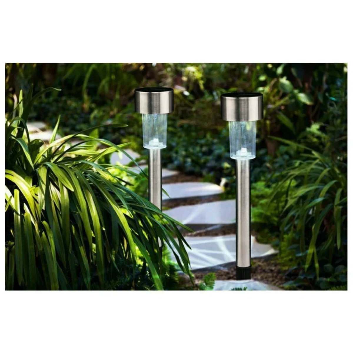 Καρφωτό Ηλιακό Φωτιστικό Φανάρι με Φωτοκύτταρο - Χρωμέ