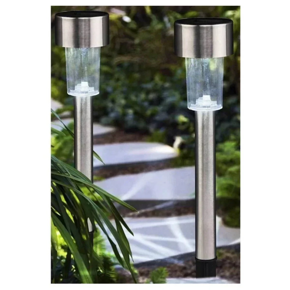 Καρφωτό Ηλιακό Φωτιστικό Φανάρι με Φωτοκύτταρο - Χρωμέ