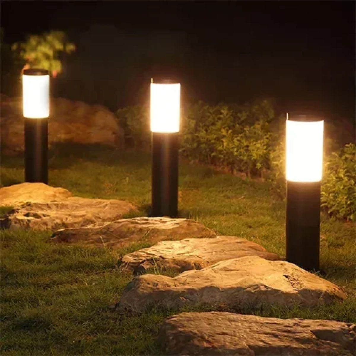 Καρφωτό ηλιακό φωτιστικό κήπου Solar Light μαύρο - Image 4