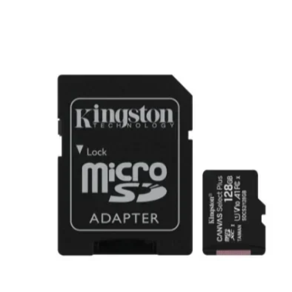 Kingston Canvas Select Plus microSDXC Με Αντάπτορα SDCS2-128GB (740617298703)