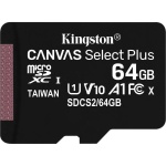Kingston Canvas Select Plus microSDXC Με Αντάπτορα SDCS2-64GB